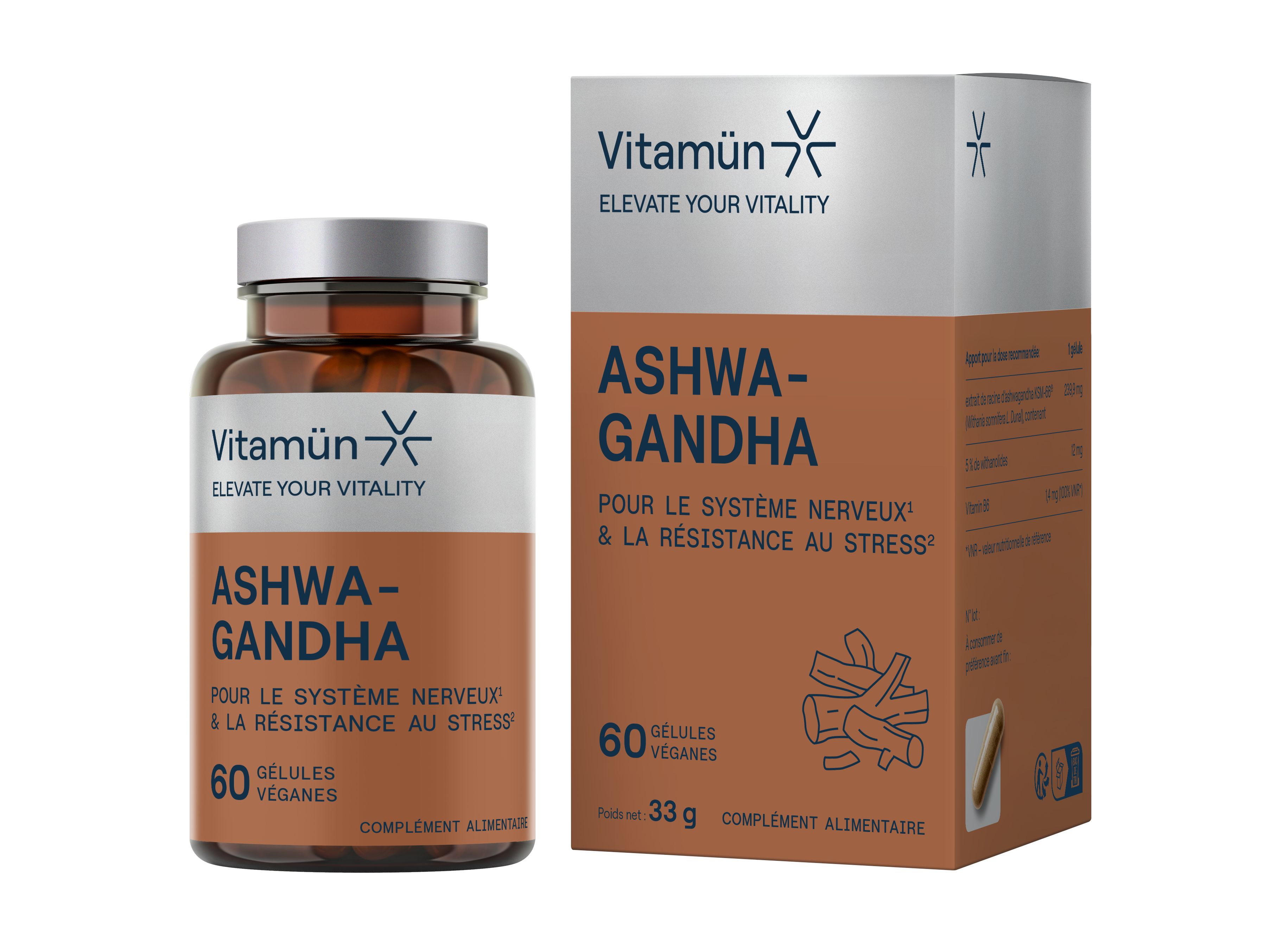 Ashwagandha bottle + box